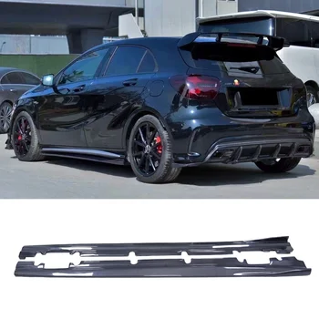 RZ  P STYLE Carbon fiber CLA250 side skirts CLA45 side skirt for Mercedes-Benz CLA Class W117 W176