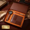 Curry color-wallet watch pen gift box