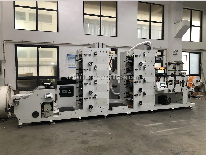 Flexo Printing Machine Flexo UV Sticker Label Flexographic Printing ...