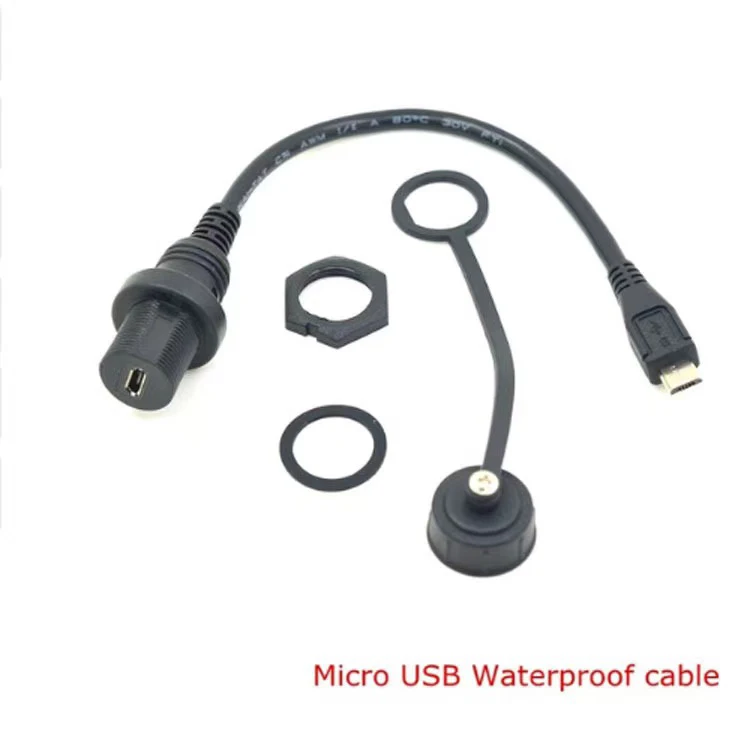 Usb Connector Panel 2.0 3.0 Micro Usb Panel Mount Female Ip67 Connector