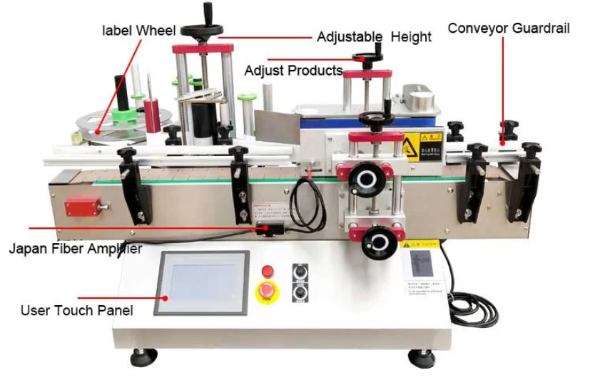 Tabletop Round Small Semi Automatic Labeling Machine