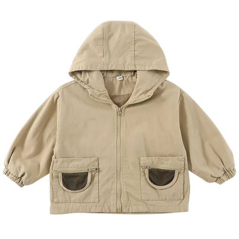 Children's Coat Spring and Autumn Style Hooded 2025 New Style