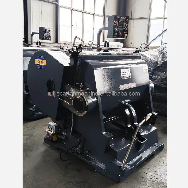 Factory Semi Automatic Pet Film pp Pvc Rigid Sheet Craft Paper Plastic Box Ml1300 Steel Rule Creasing Die Cutting Press Machine