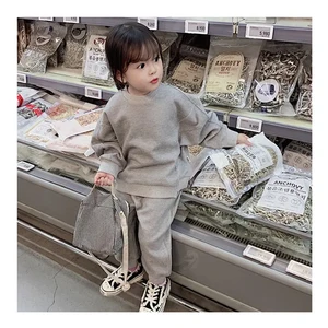 YOEHYAUL Wholesale Baby Boy Girls Toddler Jogger Set Custom Logo Casual Streetwear Children's Girls Sweatshirt Sweatsuit Sets