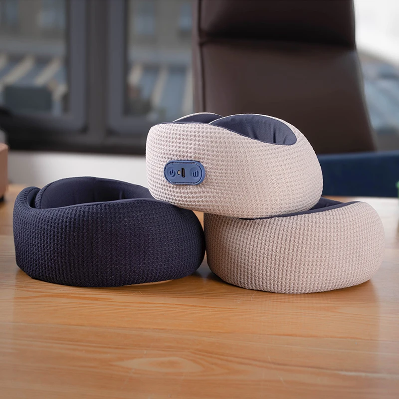 Heated Vibration Ergonomic Neck Support Massage Pillow