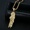 Gold single pendant