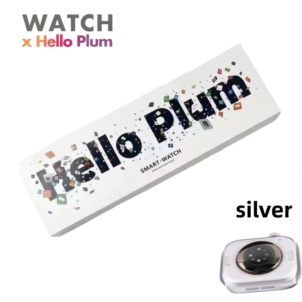 2024 New Smart Watch Series 10 Hello plum H15Pro AMOLED Watch 1Gb Memory Compass NFC Album Music S9 S10 Smart Watch Men Women