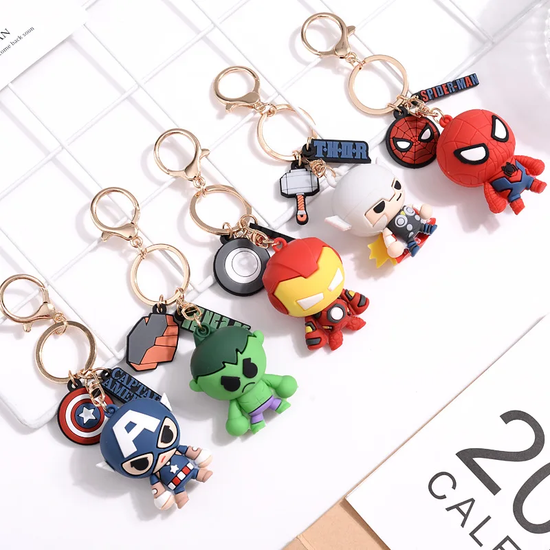 Móc Khóa Marvel Avengers Móc Chìa Khóa Người Sắt Thor Hoạt Hình Người Nhện  Mặt Dây Chuyền Túi Cặp Đôi Trang Trí Quà Tặng Nhỏ - Buy Marvel  Keychain,Captain America Keychain,Phim Hoạt