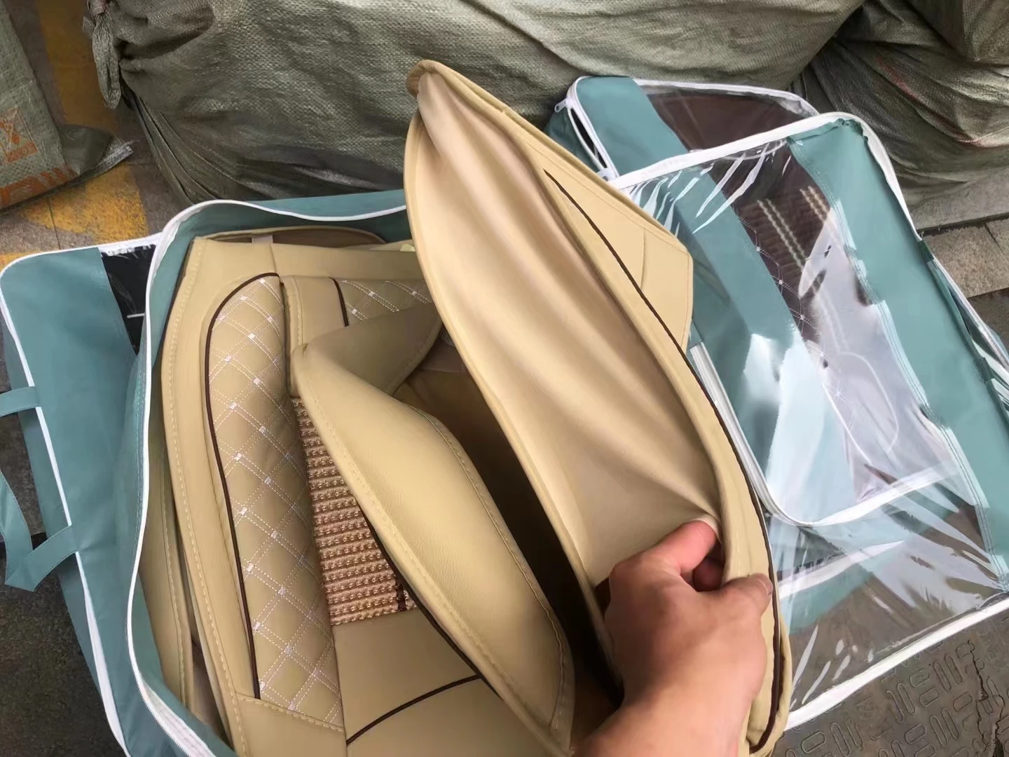 2023 New Car Interior Accessories Decoration Car Seat Pvc Cushion Full