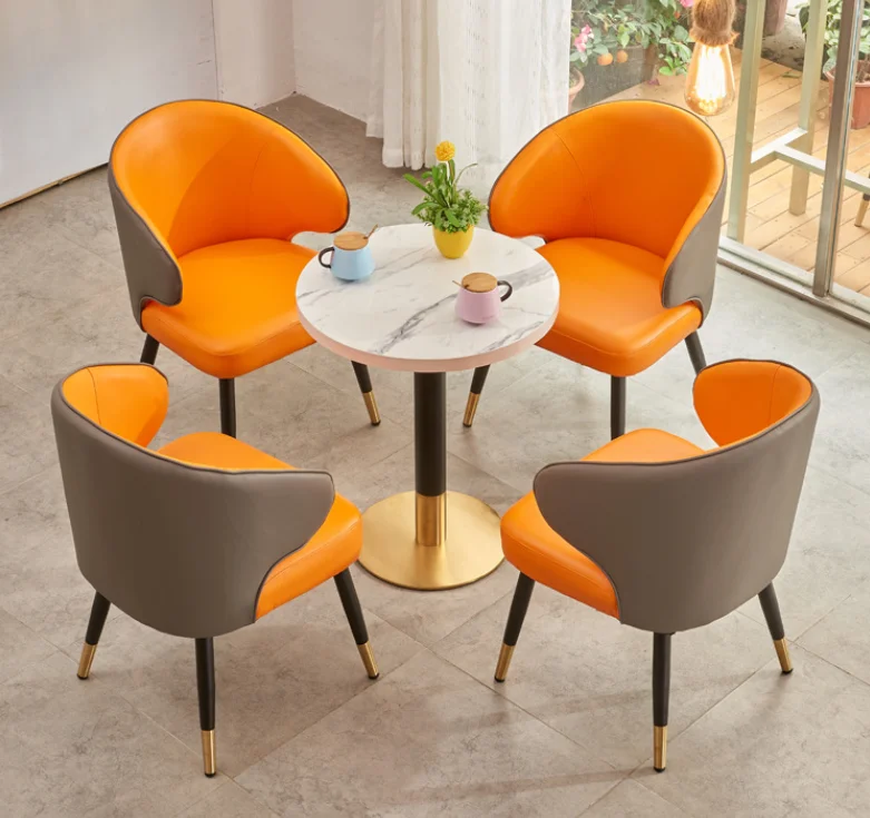 Tea Shop Dessert Shop Table Cafe Western Restaurant Marble Table Small Round Negotiation Simple Table