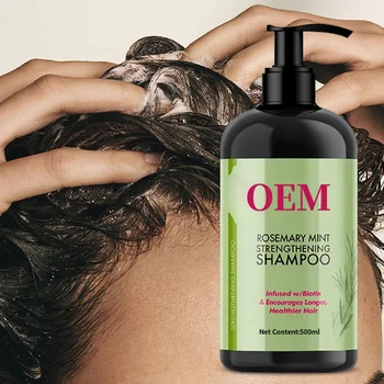 OEM ODM SHAMPOO FOR HAIR GROWTH PRIVATE LABEL HAIR CARE PRODUCT SULFATE FREE ORGANIC ROSEMARY SHAMPOO WITH CUSTOM LOGO