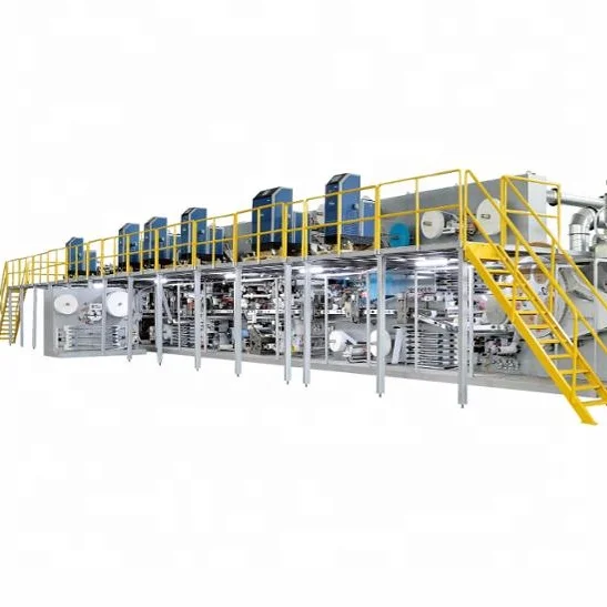 Full Automatic pampers Baby Diaper Making Machine