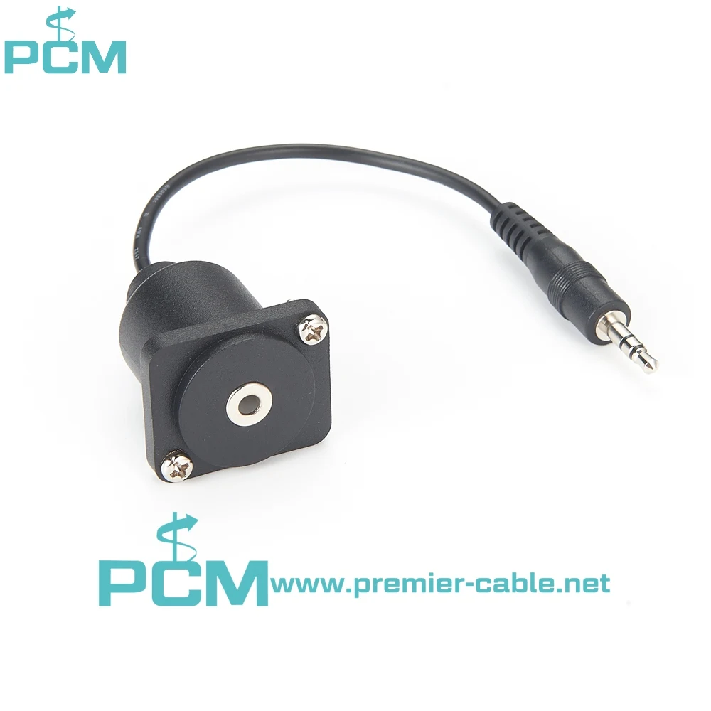 D Series Style Panel Mount 3.5 mm Audio Feed-thru Connector manufacture