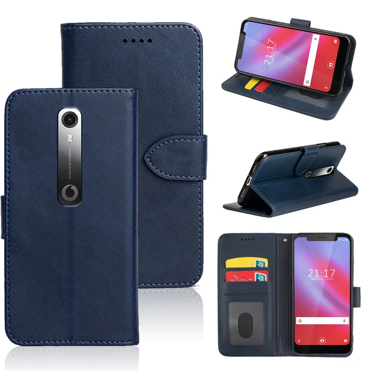 For Vodafone Smart N10 V10 / for TP Link Neffos X20 / for Vivo V17 Pro Leather Flip Card Slot Phone Case Wallet with Photo Frame