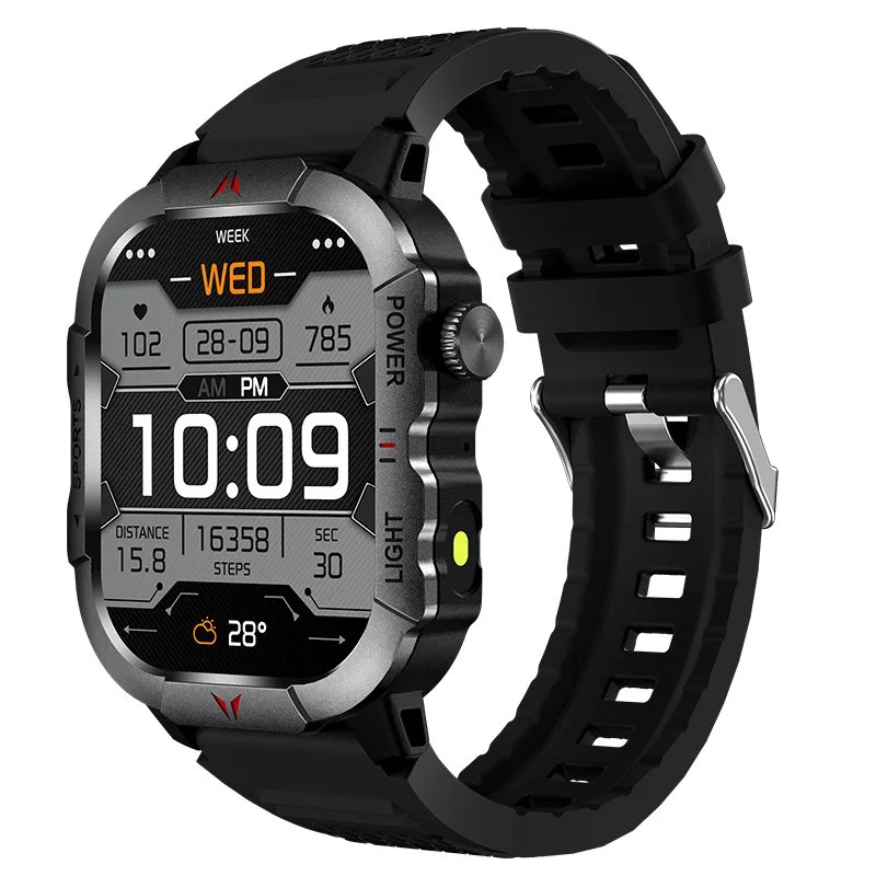 X31 New Smart LED Light Fitness Tracker Watch Square IPS Screen Triple Defense IP68 Waterproof Answer Call BT