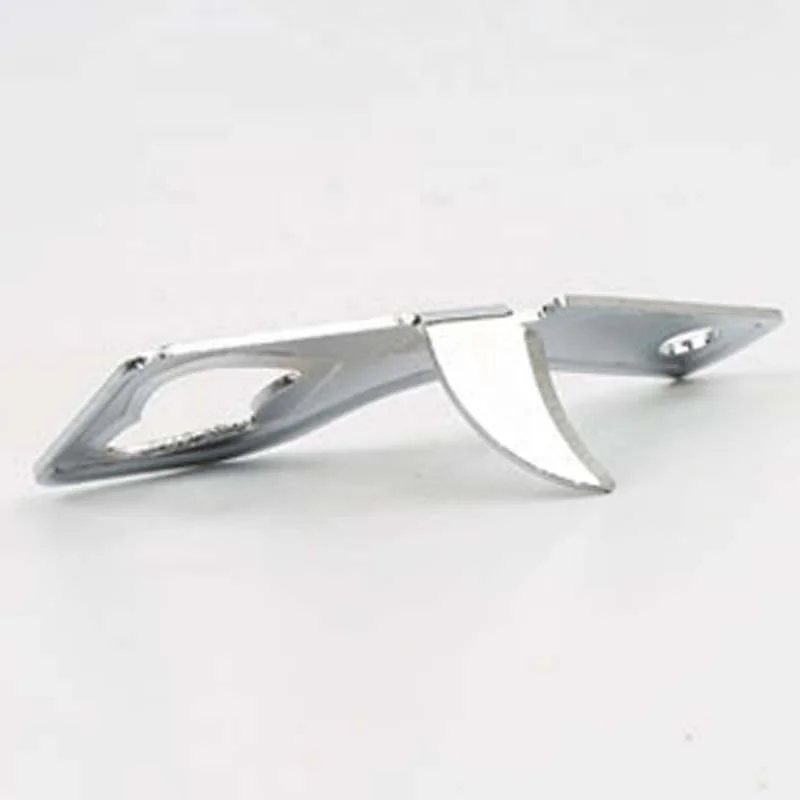Free Sample Customized Shotgun Silicone Bottle Opener Stainless Steel Beer Push Down Bottle Opener