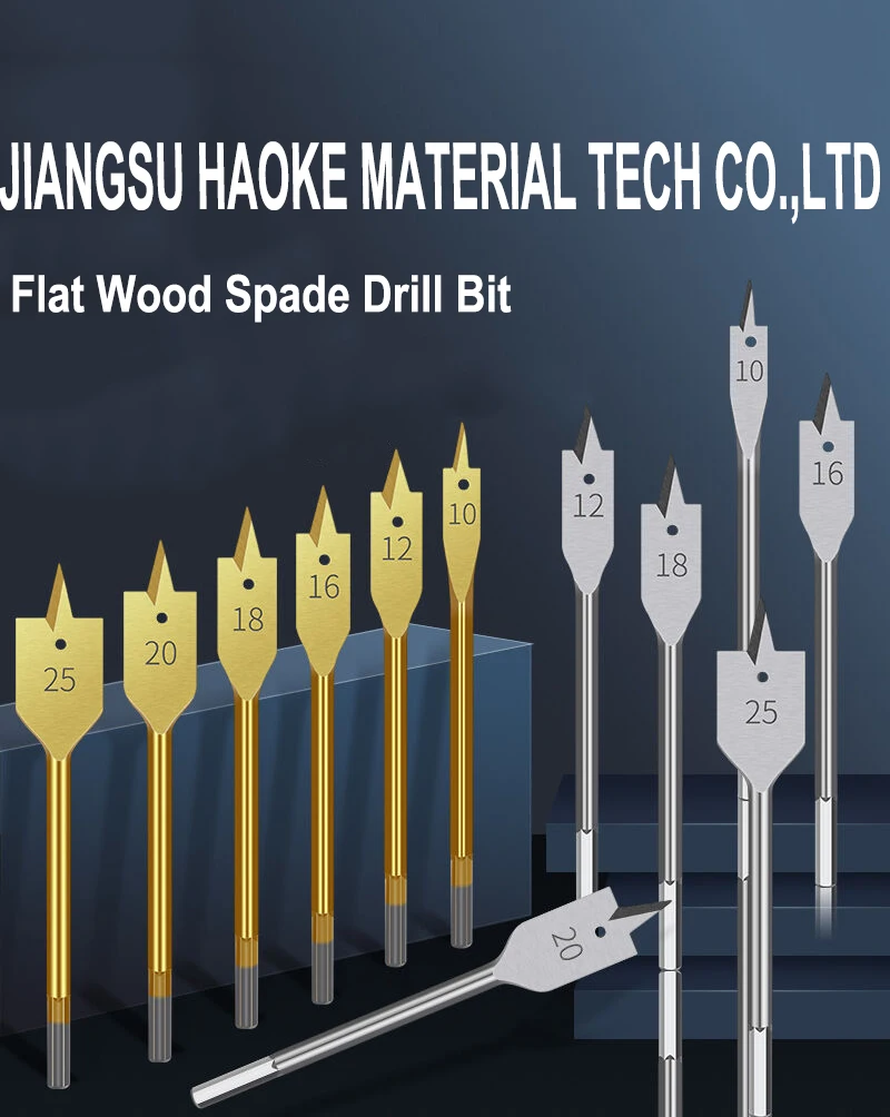 Custom Tripoint Flat Wood Spade Paddle Drill Bit With Cutting Groove For Wood Drilling Buy