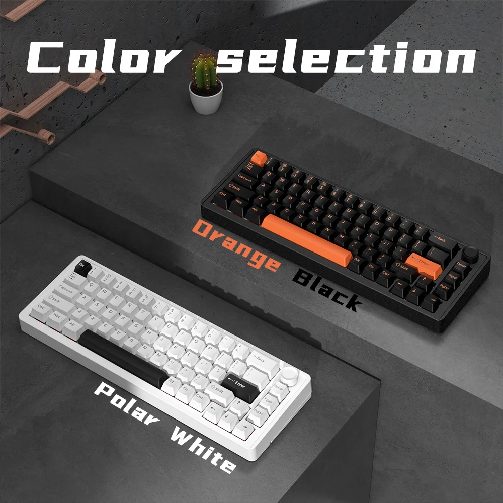 E68 Custom CNC Aluminum 68 Keys RGB Hot Swap Gaming Mechanical