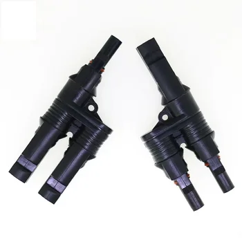 IP68 Waterproof PV4.0 Solar Connector 1000VDC T Branch H Type Y Type 2 in 1 Connector For Solar Power System