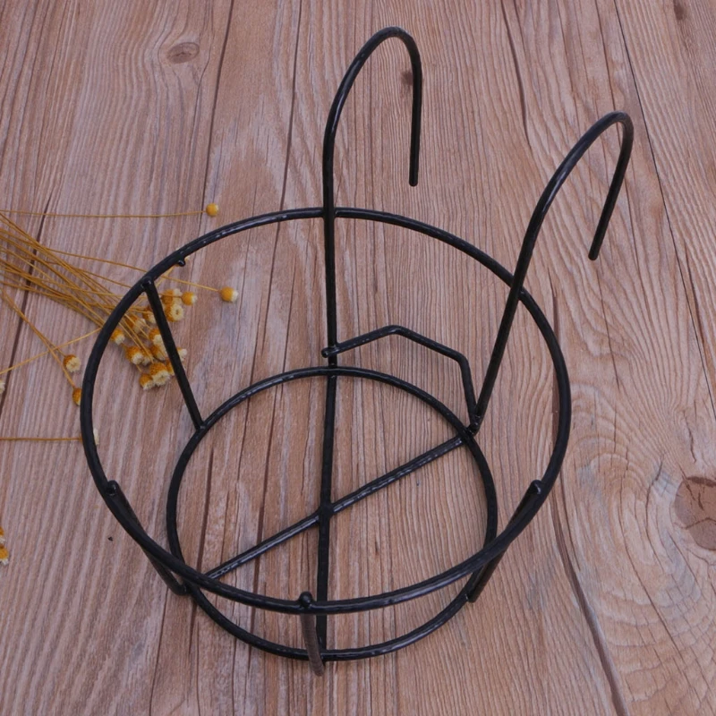 Подвесные железные стеллажи для растений балкона круглый цветочный горшок стойка ограждения