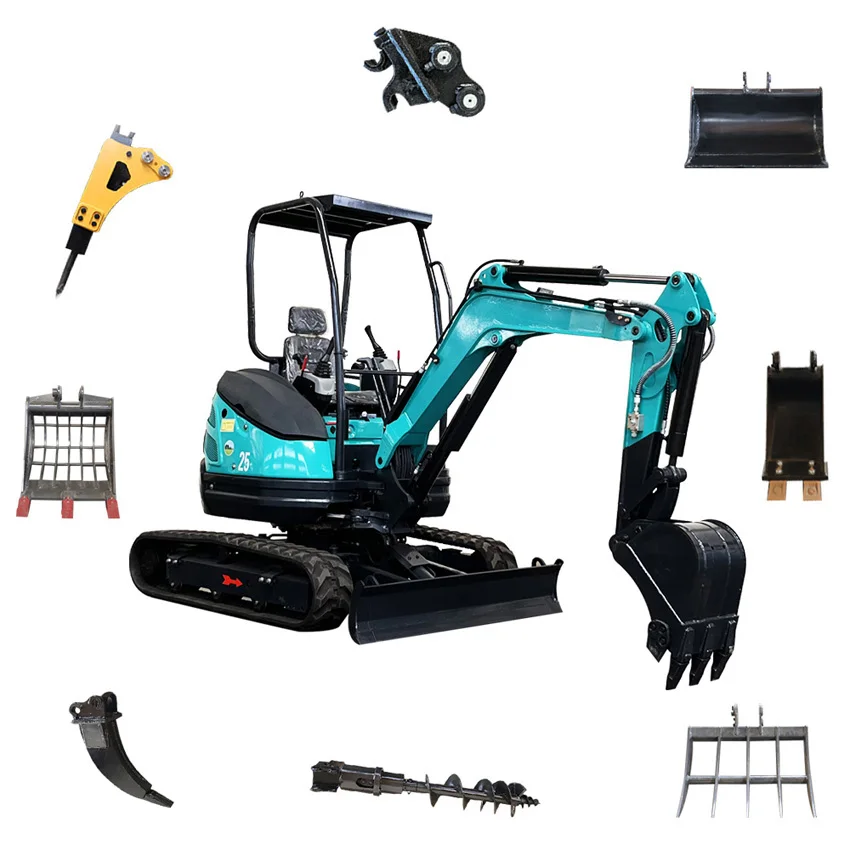 Ce Epa Engine Farm Garden Cabin Multifunkcionalni 1.5T 2T 2.5T 3T 3.5T 360 Mini Digger Mala Escavatorr Excavator