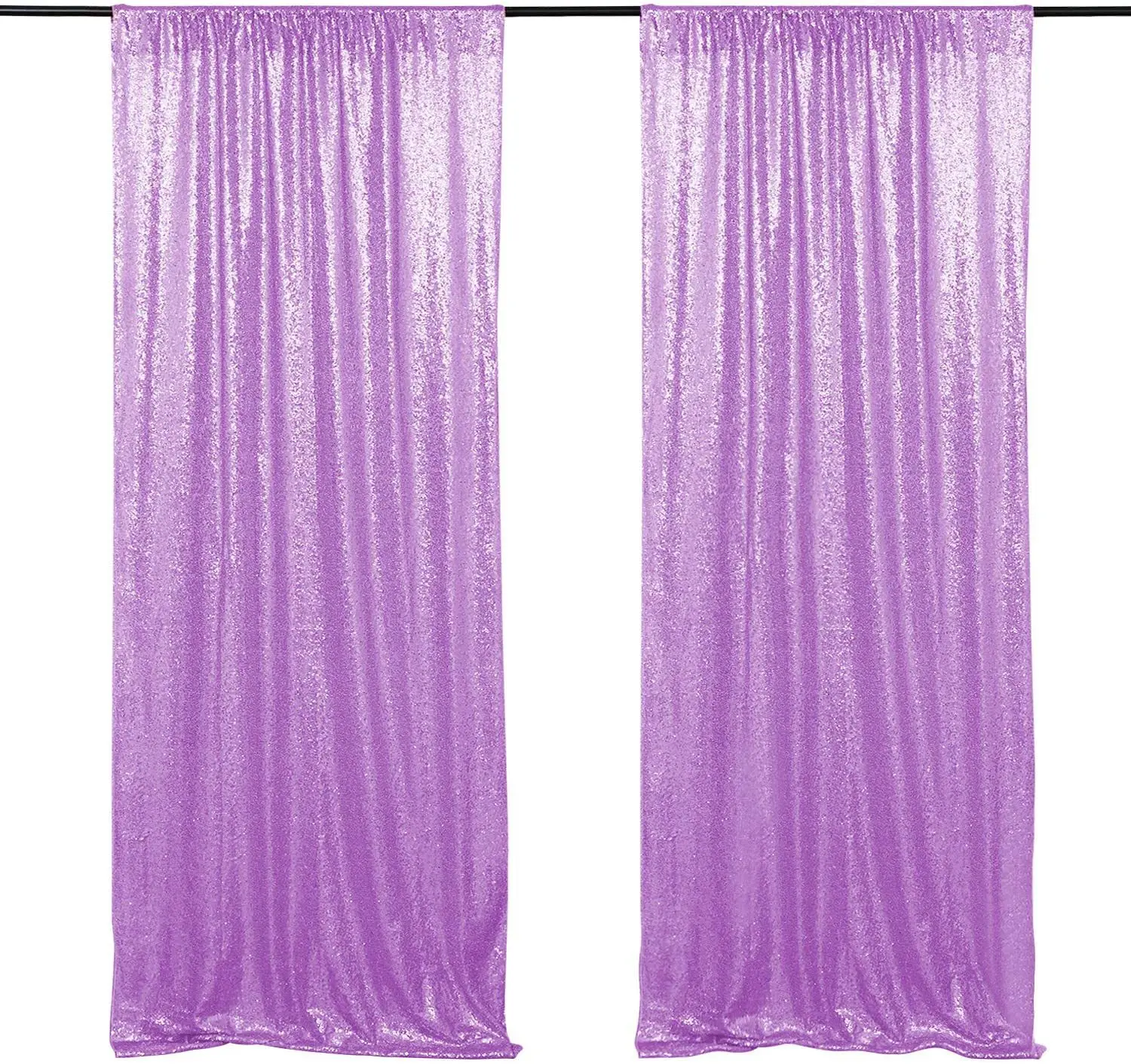 XinLan Free Sample Birthday Party Stage Curtain Portable Wedding Event Stage Decoration Black Sequin Curtain