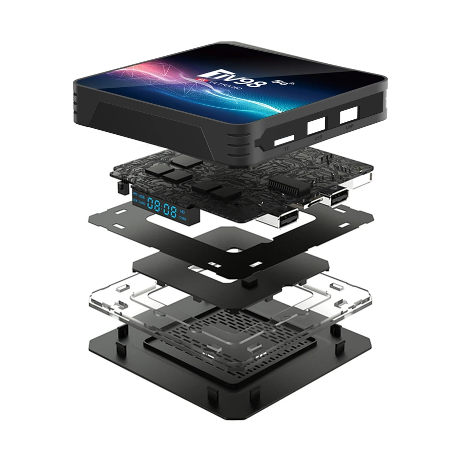 2023 Newest Android 12 Tv Box Tv98 Allwinner H313 Quad Core 2.4g/5.8g