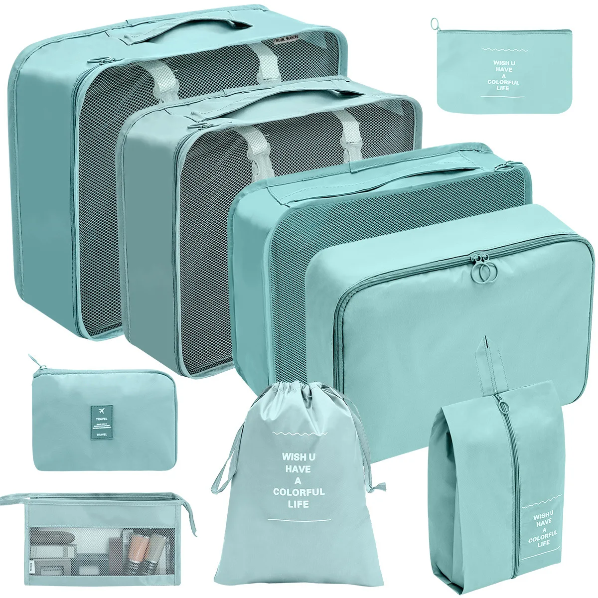 Wholesale Custom Clothes Travel Luggage Foldable Packing Storage Box Organizers for Travel Accessories