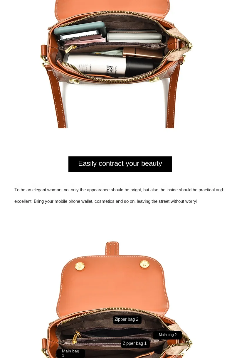 2022 New Fashionable Single Shoulder Tote Bag Women's Small Square Handbag