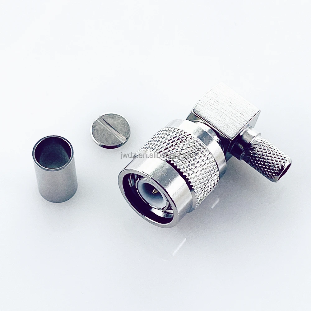 High Quality TNC male right angle connector for RG58 RG223 LMR195 LMR200 cable