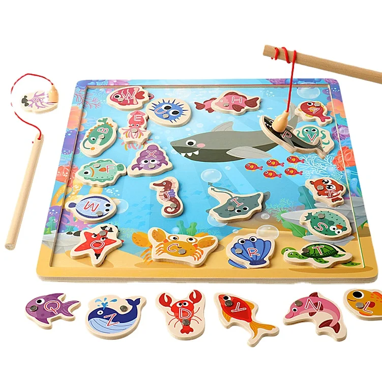 Fantastic Montessori fish counting toys wooden