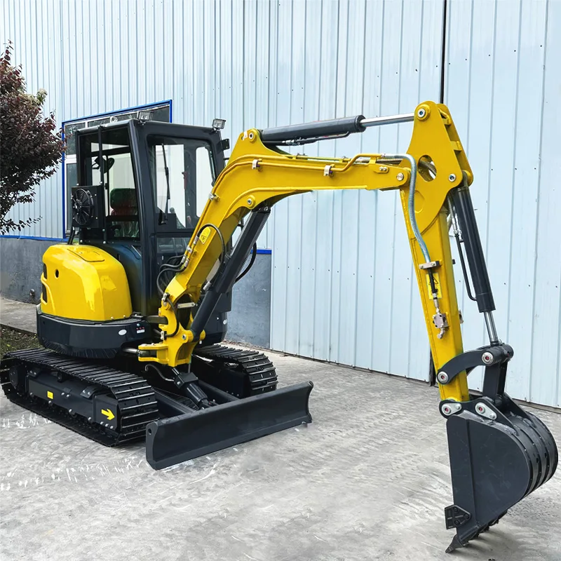 CE EPA Motoru Farm Bahçe Kabine Çok Amaçlı 1.5T 2T 2.5T 3.5T 360 Mini Digger Küçük Escavatorr Kazıcı