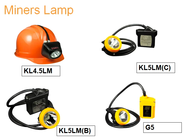 Lumière de mine à 180 mm avec lampe de poche à LED pour les mineurs de charbon 3