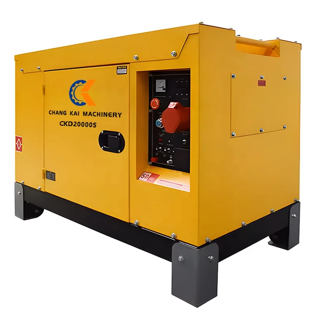 Super silent 18kW portable generator Air-cooled diesel engine Home Backup Low oil emergency also support open diesel generator