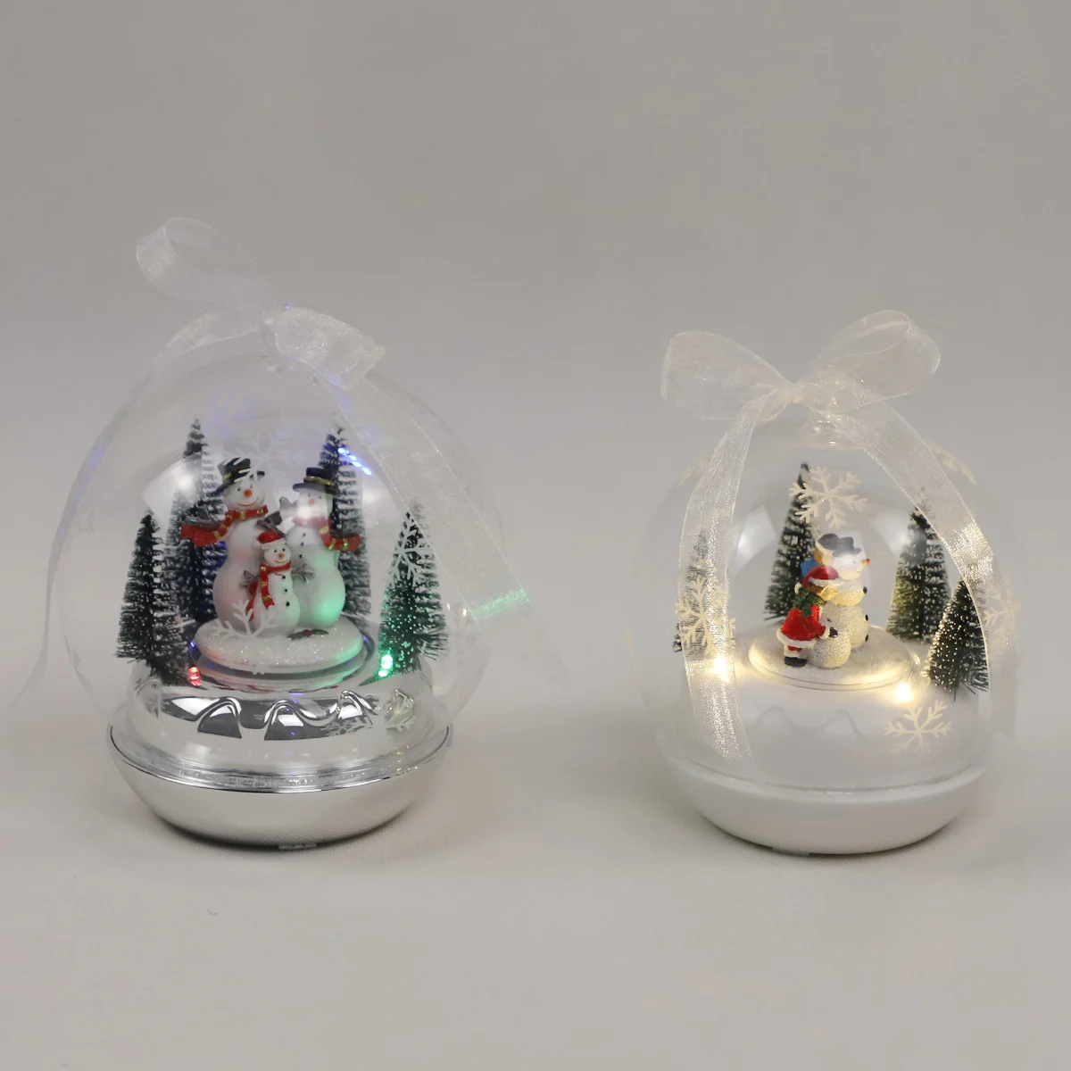 New style glass ball merry go round music box For Christmas decoration