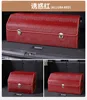 Crocodile leather red