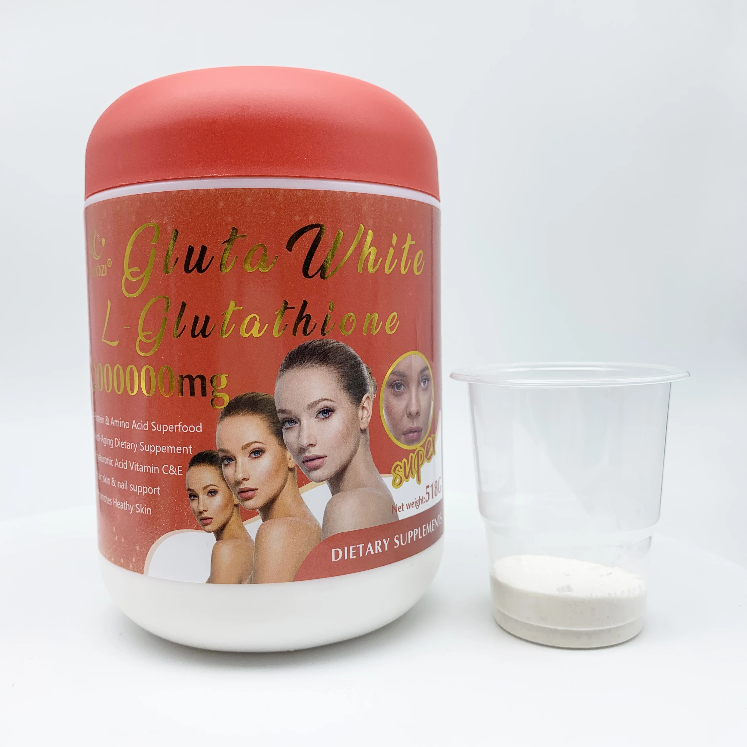 poudre de glutathion blanchissante Poudre Blanchissante pour la Peau au L-Glutathion 2 000 000 mg de Haute  Qualité, Compléments Herbales pour le Blanchiment, Support de Gros