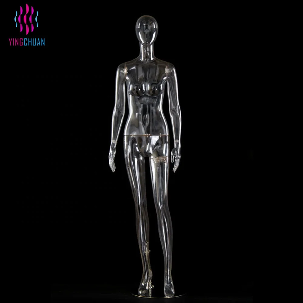 Hot Sale Female Transparent Clear Plastic Mannequin Wholesale Buy
