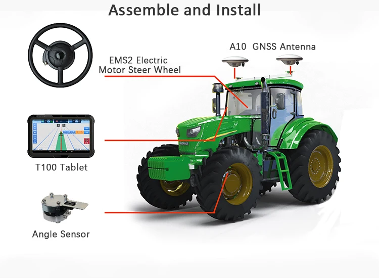 JY302 Tractor Auto Steering System GPS GNSS Precision Agriculture Intelligent System Agriculture Equipment Gps Navigation System