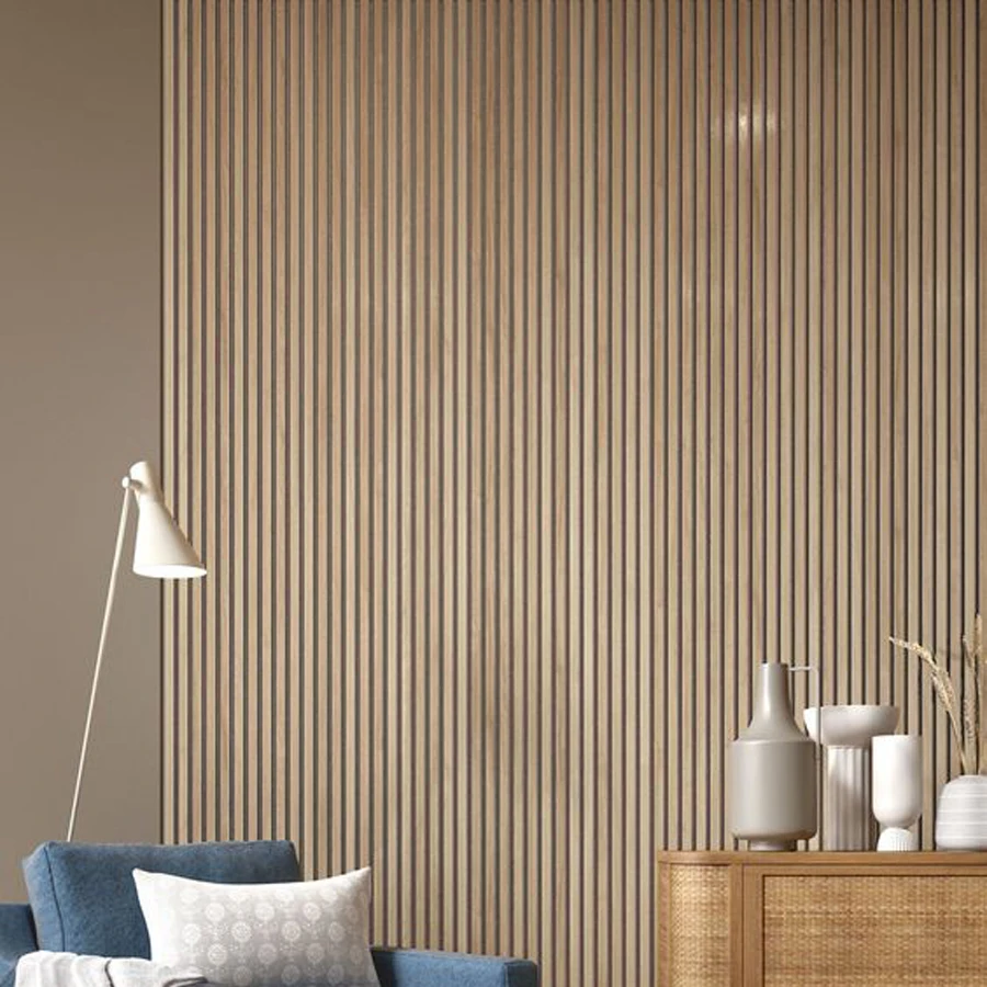 Акустические настенные панели Acousound из коричневого дерева, звукоизоляционное украшение, 3D доска, планка, деревянная акустическая панель