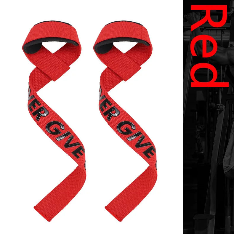 Custom Logo Wrist Protection Bodybuilding Training Weight Lifting Workout Gym Adjustable Wrist Straps