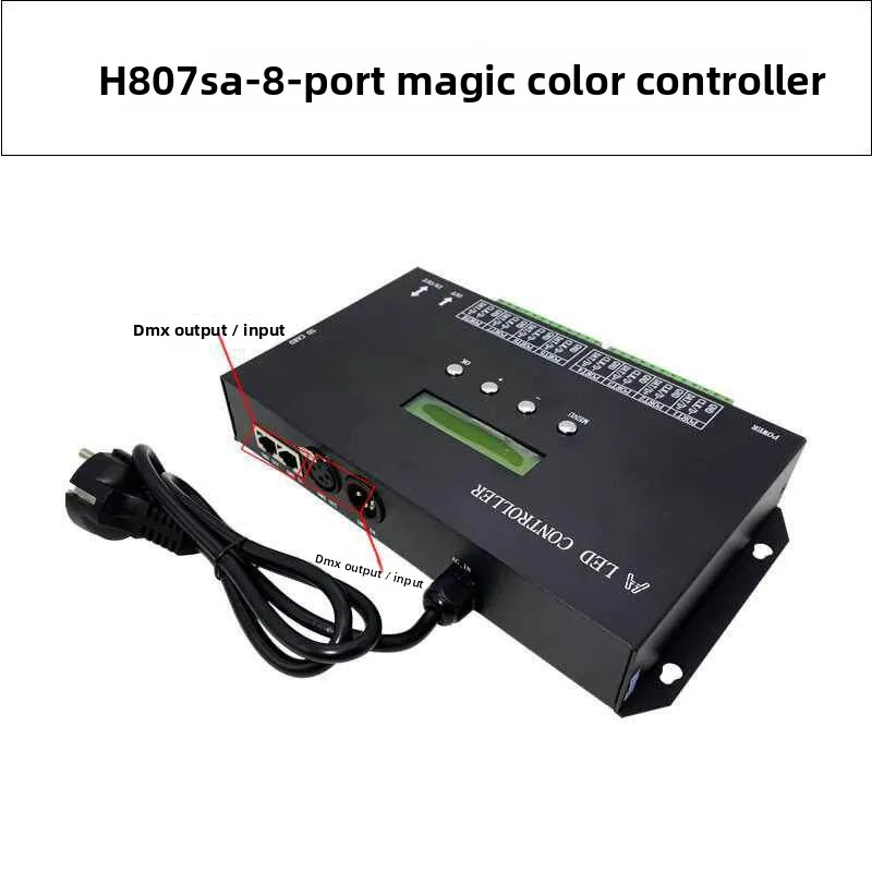 H807sa-Mcd-farbiger Lichtstreifen-Controller, DMX512-Konsole, programmierbarer Vollfarben-Lauflichtstreifen