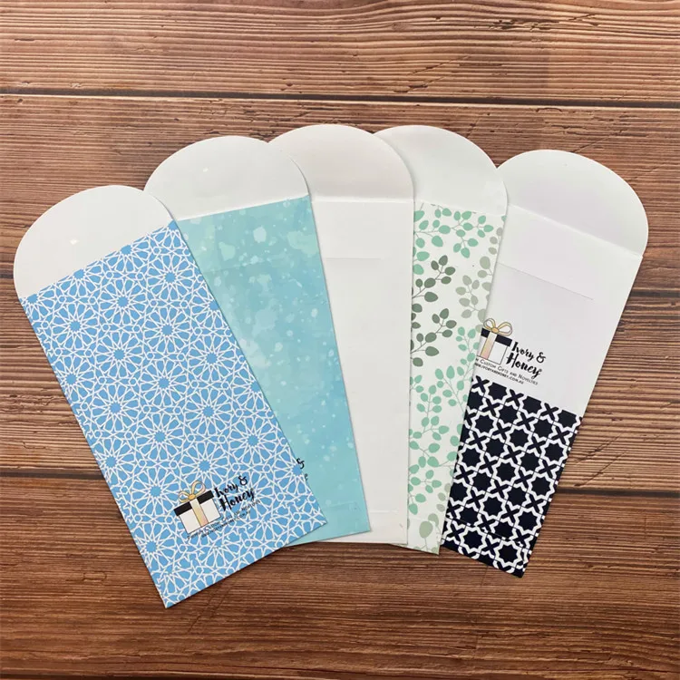 Custom Logo C5 C6 Business Envelope Full Color Printed Lucky Festival Money Envelopes New Design for Eid Greeting Packaging