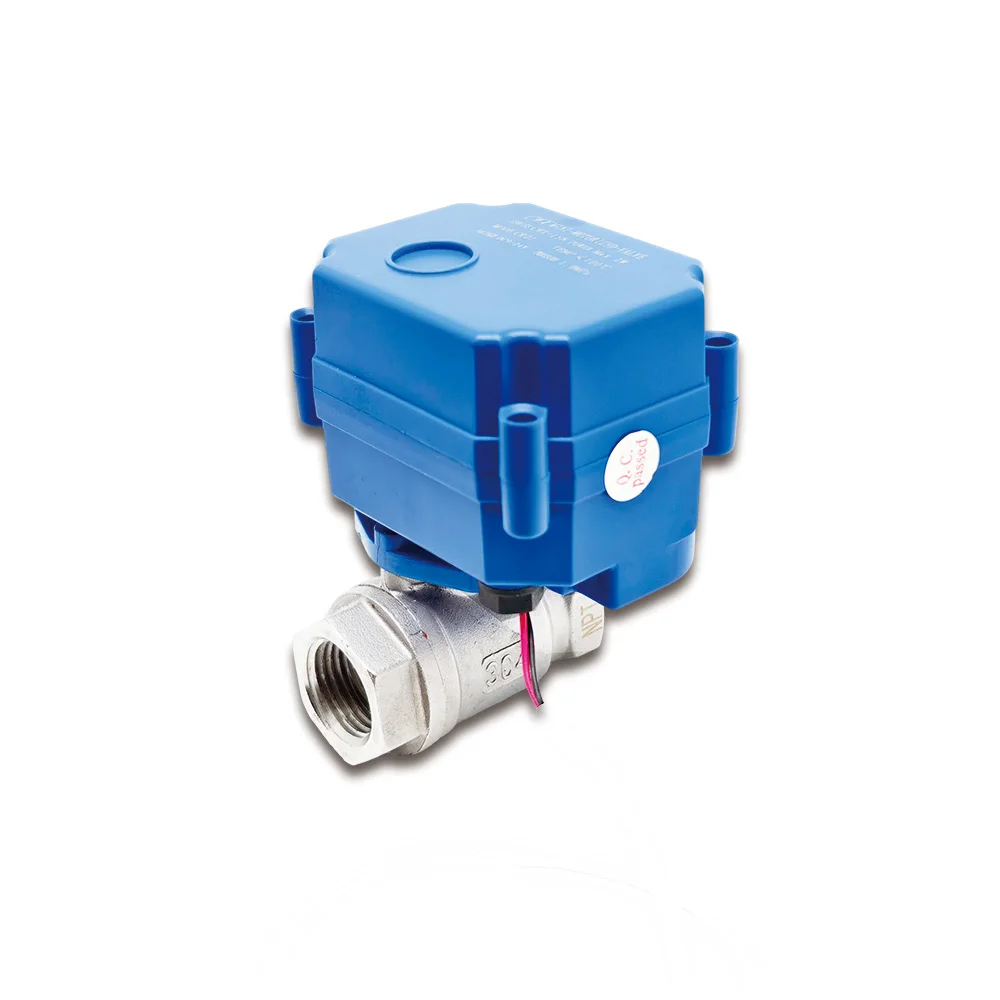 CWX Series 15Q DN20 CR01 12V Electric Actuator 2 Way Brass Motorized Ball Valve for Automatic Water