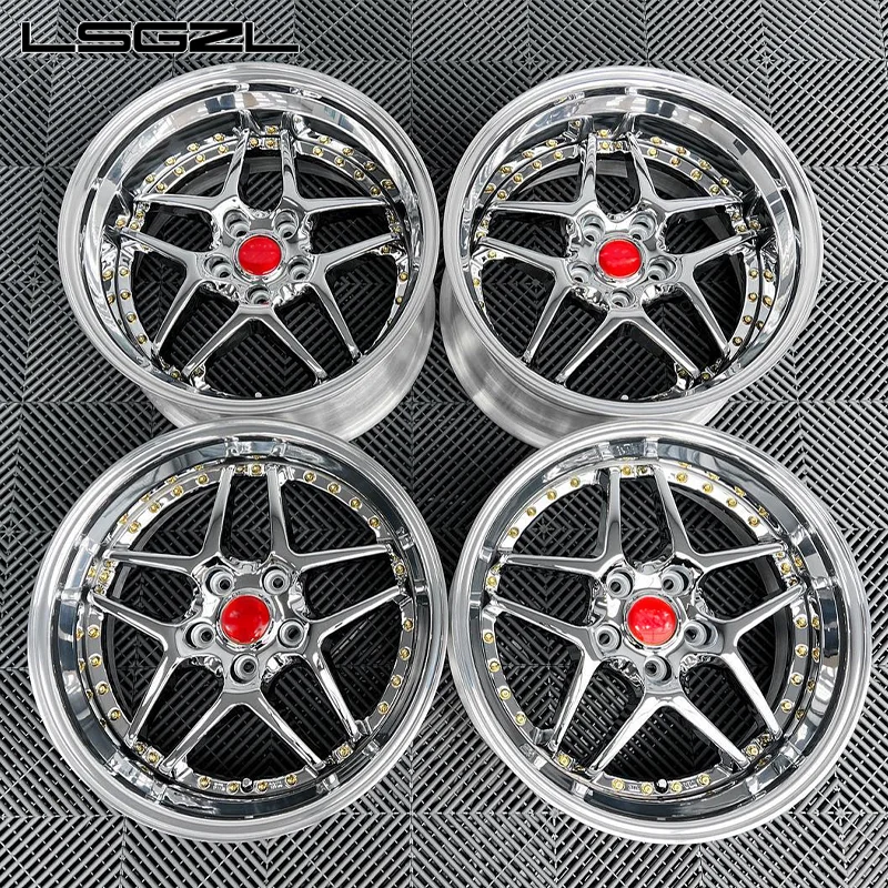17 18 19 20 21 22 Inch 2-Piece Structure Passenger Car Wheel Hub Forged Wheels 5x114.3