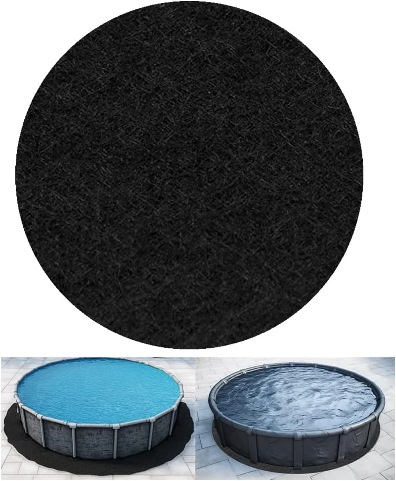 Heavy Duty Pool Liner Pad 13*13ft - Cut-to-Fit Felt Pad for Above Ground Pools, Protective Mat for Pool Bottom