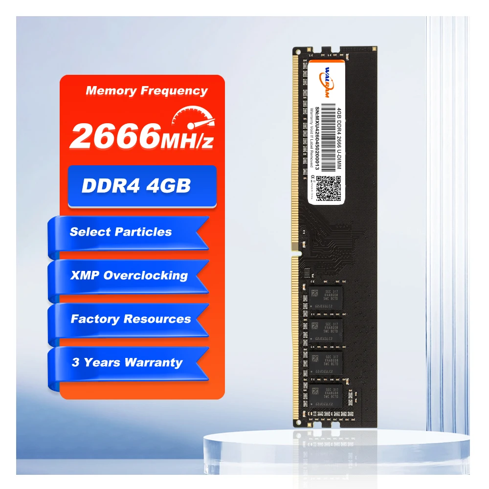 Walram DDR4 4GB 2133/2400MHz PC4-19200 High-Capacity Desktop Memory