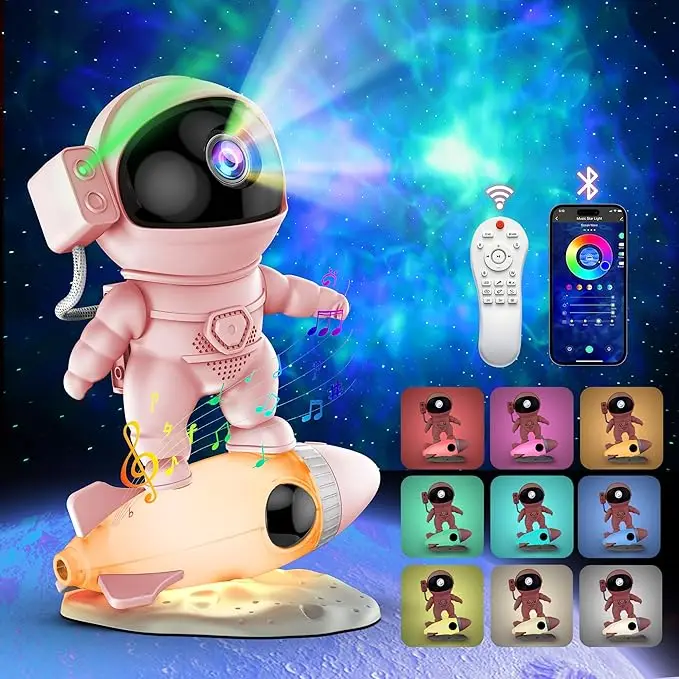 宇宙飛行士 LED星空投影ライト スタープロジェクター 360°回転 ヘッド付き Amazon.co.jp : 宇宙飛行士ライトプロジェクター スター