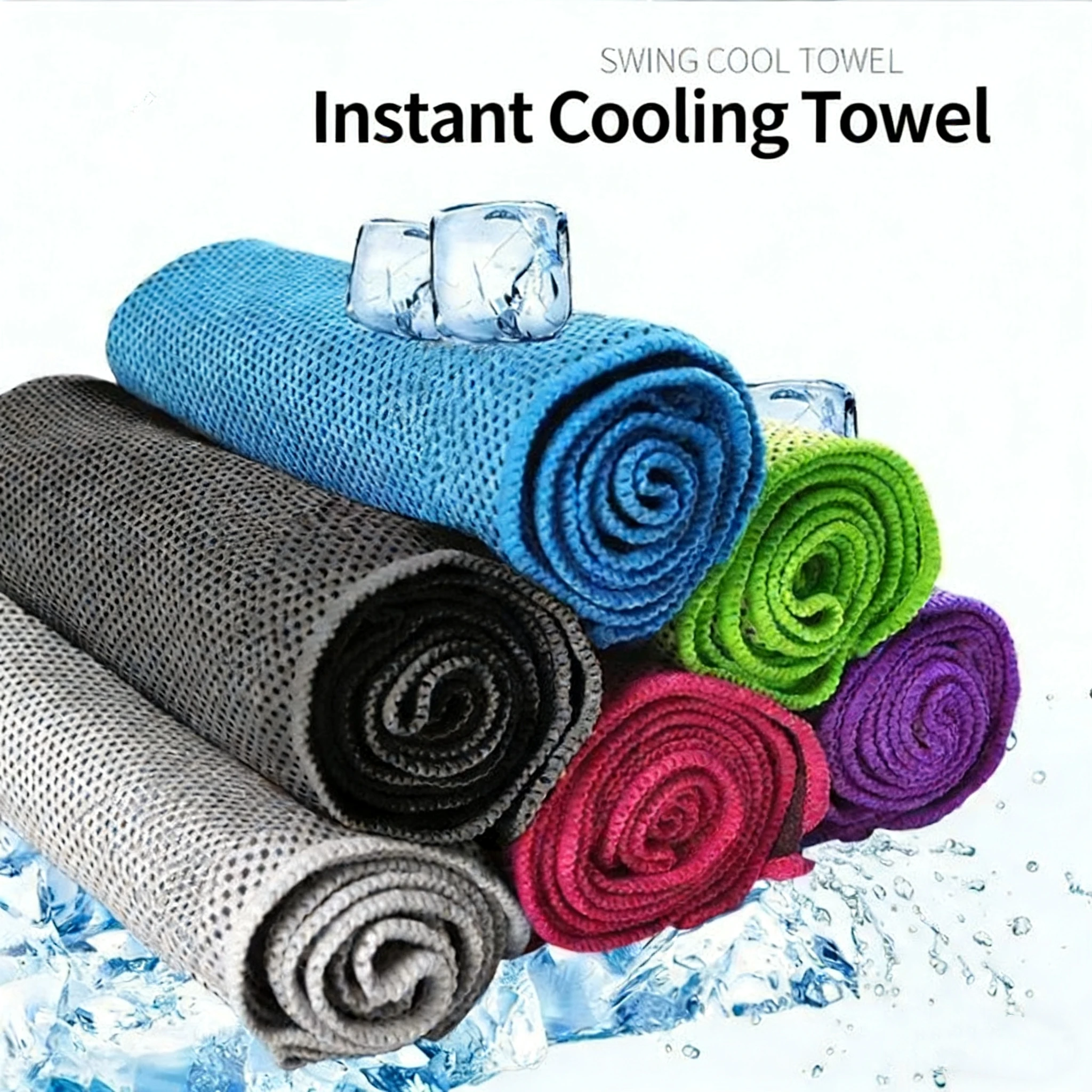 Multi-functional Cooling Towel-Quick-Dry Sweat-Absorbing Gym & Sports Ice Towel with Custom Logo preview 2