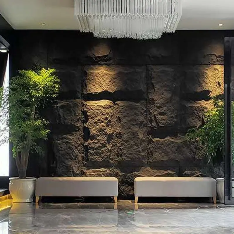 Wangbin Lightweight Pu Stone Panel Wall Faux Polyurethane Stone Panel ...